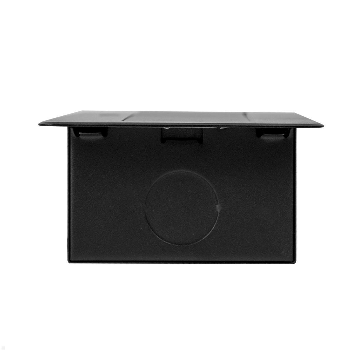 TecLines TES012B 3-fach Einbau Steckdose mit 1,5m Kabel, Seitenansicht TecLines TES012B 3-fach Einbau Steckdose mit 1,5m Kabel, Seitenansicht