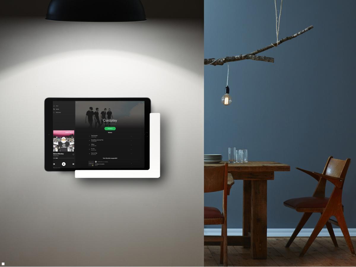 TabLines TWP004B Wandhalterung für iPad 10.2 (7./8. Gen.), schwarz, Anwendung Musik TabLines TWP004B Wandhalterung für iPad 10.2 (7./8. Gen.), schwarz, Anwendung Musik