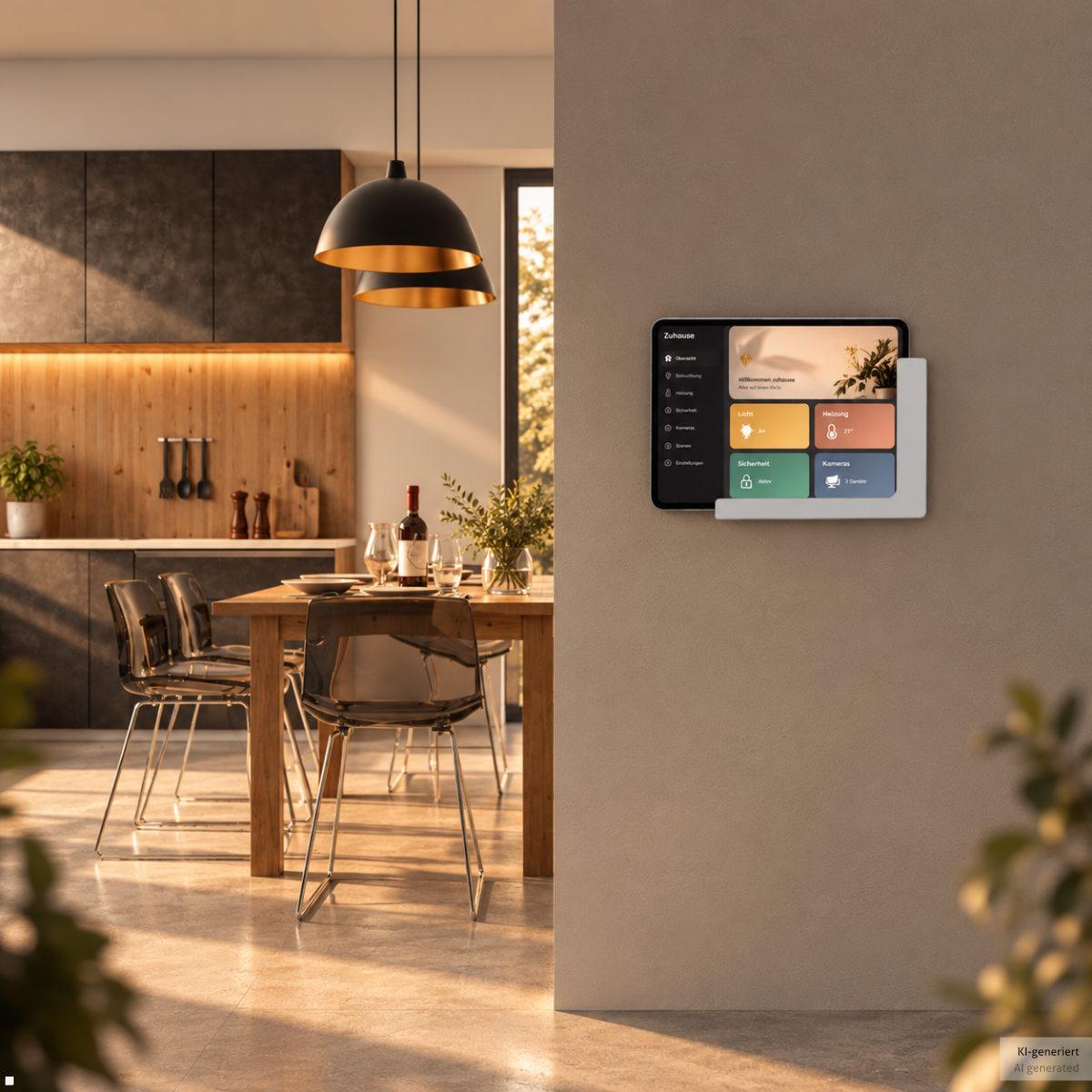 TabLines TWP059 Tablet Wandhalterung für Samsung Tab S12+ 12.6, optionale Unterputz Stromversorgung