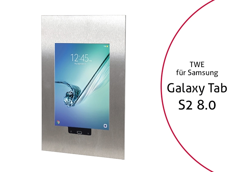 TabLines TWE013E Tablet Wandeinbau für Samsung Tab S2 8.0 HB, Edelstahl TabLines TWE013E Tablet Wandeinbau für Samsung Tab S2 8.0 HB, Edelstahl