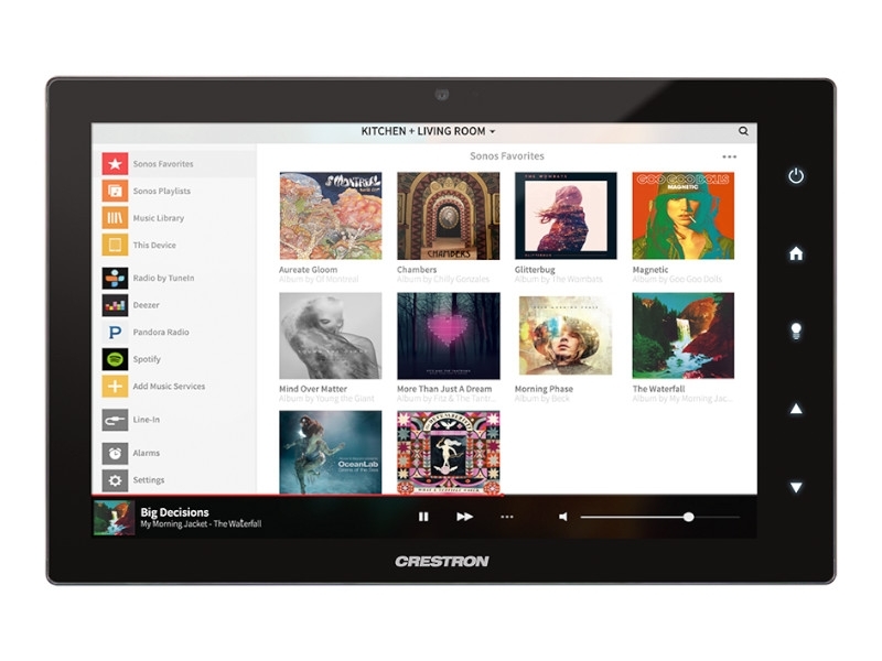 Crestron Touchpanel Bedieneinheit 7 Zoll, schwarz Sonos Steuerung