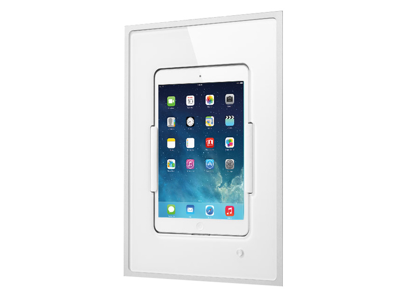 iRoom miniDock motorisiert iPad Mini 1-3 Glas weiß 53miniDock-w-m