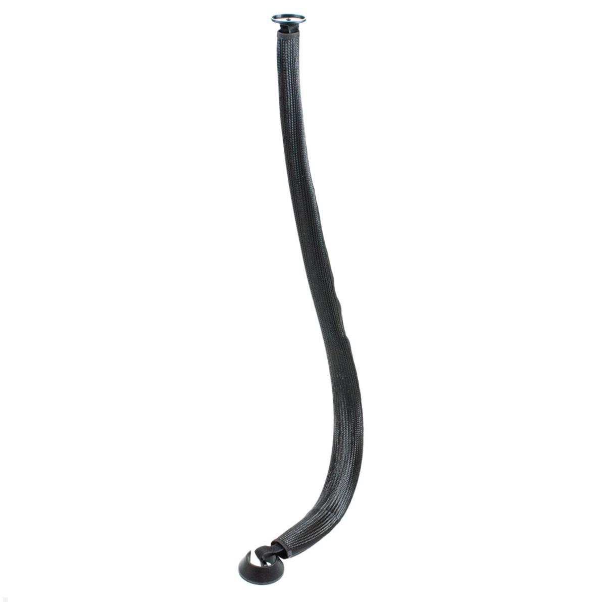 TecLines TKF002B Kabelführung Mesh Gewebe für Steh-Sitz Tisch 130 cm, schwarz