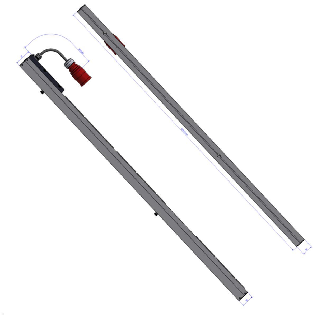 Bachmann BN PRO Metered – 16A Rack PDU mit 36xC13 / 6xC19 & Display, 3,0m CEE 16A/5p (BM0015590) Detail