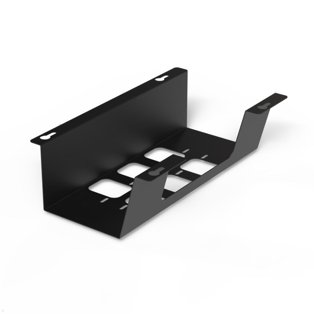 TecLines TKW001B Schreibtisch Kabelwanne horizontal 310 mm, schwarz TecLines TKW001B Schreibtisch Kabelwanne horizontal 310 mm, schwarz