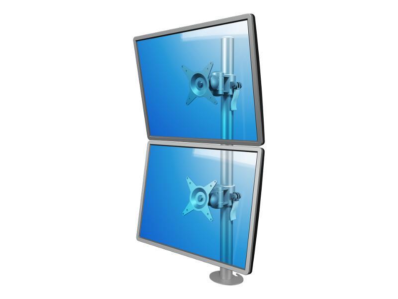 Dataflex Viewmate Monitorhalterung 2 Monitore übereinander (52.672) silber Dataflex Viewmate Monitorhalterung 2 Monitore übereinander (52.672) silber