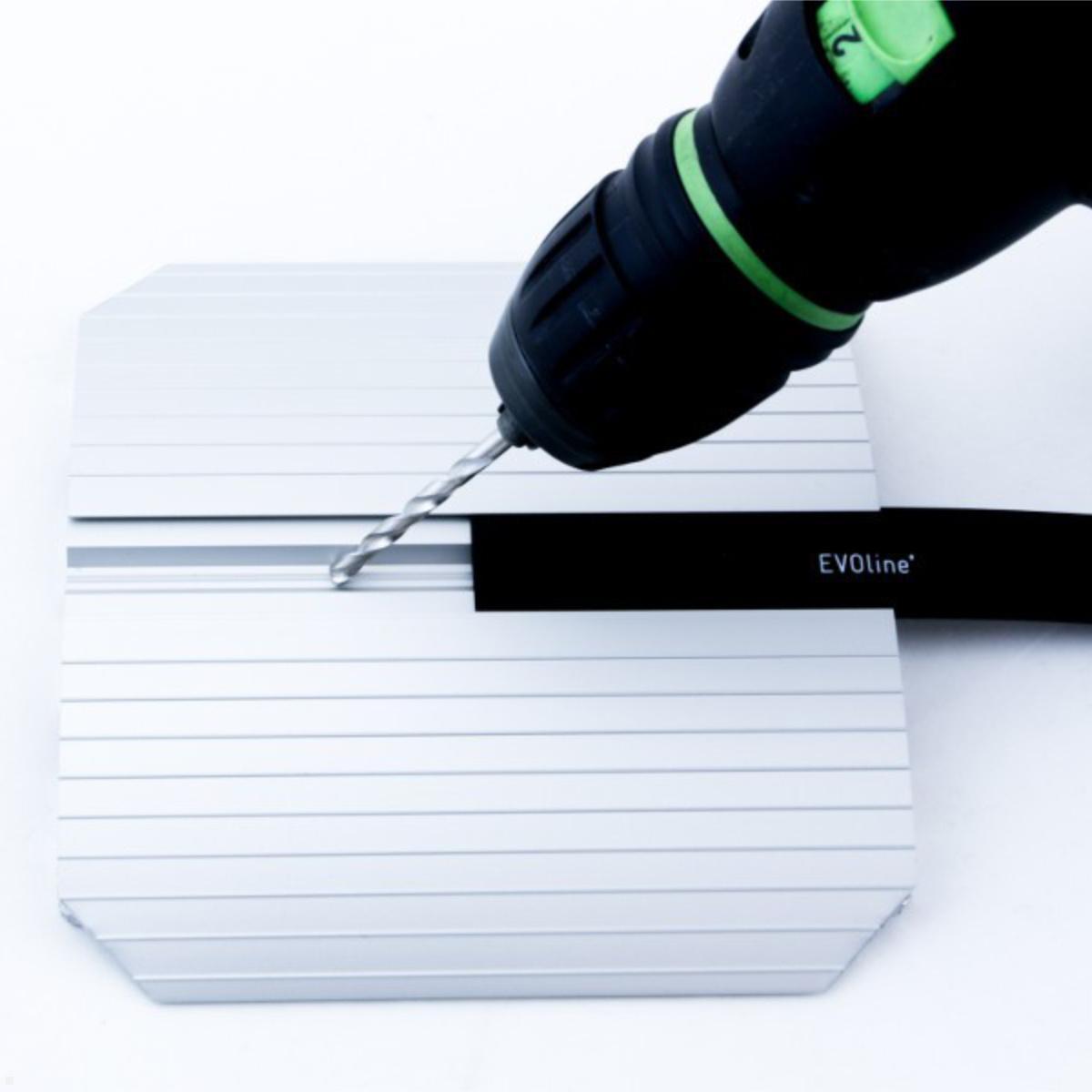 Kabelbrücke EVOline Bridge Aluminium verschraubbar 500mm, Schraubung Kabelbrücke EVOline Bridge Aluminium verschraubbar 500mm, Schraubung