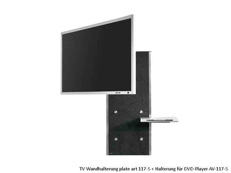 Wissmann Ablage für TV Halterung plate art 117-S, AV-117-S, Anwendungsbeispiel