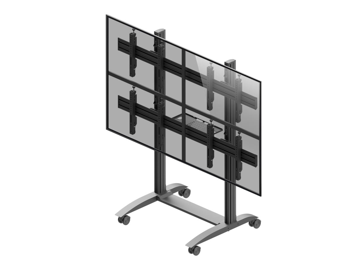 Edbak VWTA2257-L mobile 4-fach Monitor Videowall, 50-57 Zoll Edbak VWTA2257-L mobile 4-fach Monitor Videowall, 50-57 Zoll