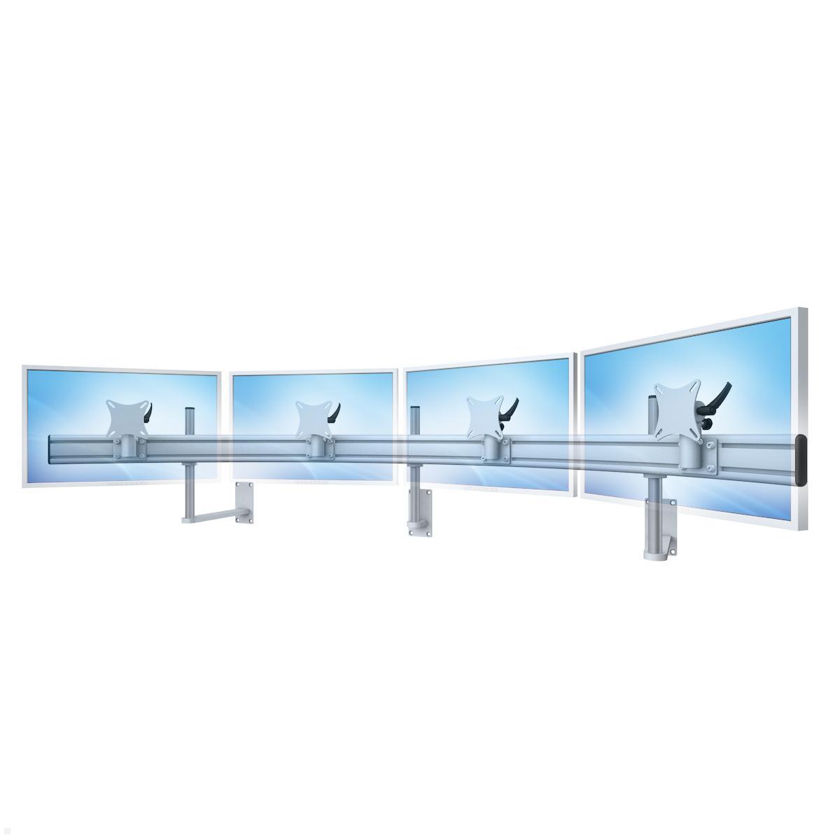 MonLines MWH226G Para 4-fach Monitor Wandhalter bis 32 Zoll, grau, Anwendung MonLines MWH226G Para 4-fach Monitor Wandhalter bis 32 Zoll, grau, Anwendung