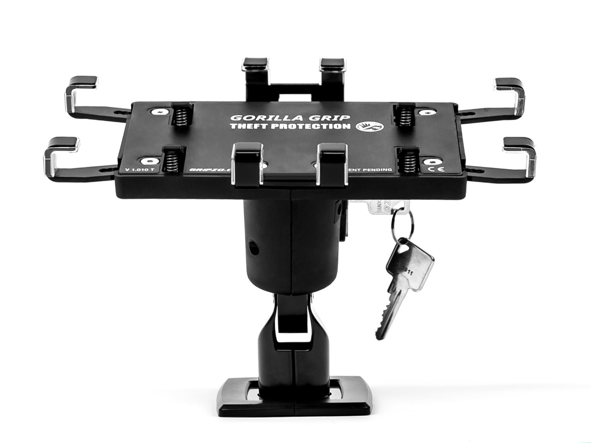 Gripzo Tablet Tisch Halterung schwenkbar 7-11 Zoll DS, schwarz