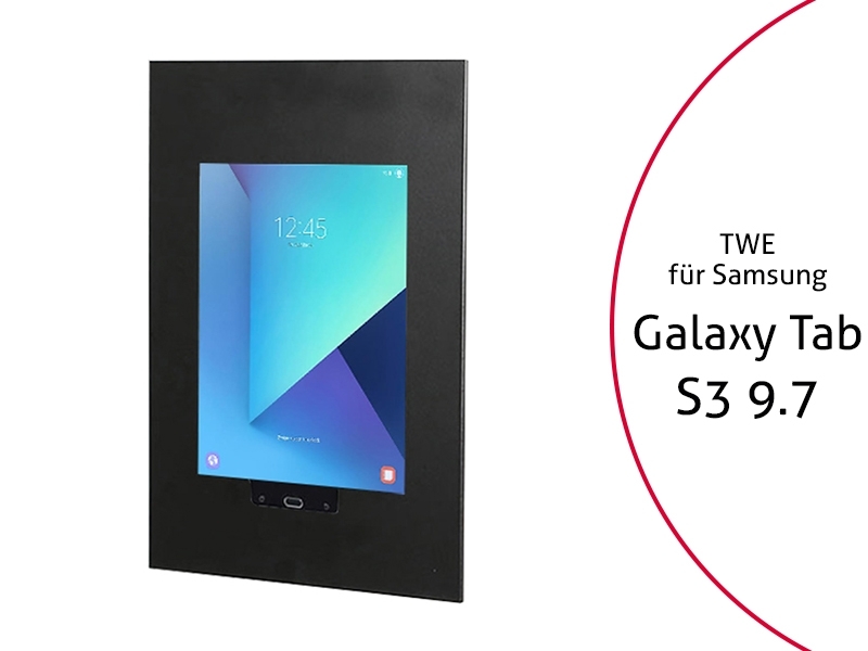 TabLines TWE039B Tablet Wandeinbau für Samsung Tab S3 9.7 HB, schwarz TabLines TWE039B Tablet Wandeinbau für Samsung Tab S3 9.7 HB, schwarz
