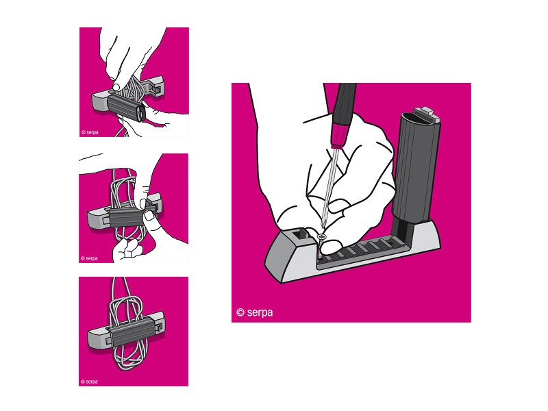 Serpa selbstklebend KabelClip Kabelhalter Montage