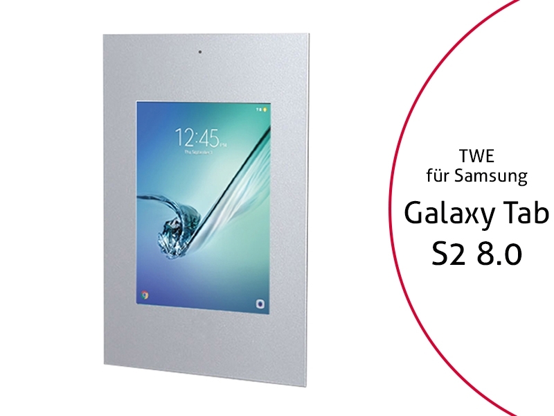 TabLines TWE016S Tablet Wandeinbau für Samsung Tab S2 8.0 DS, silber TabLines TWE016S Tablet Wandeinbau für Samsung Tab S2 8.0 DS, silber