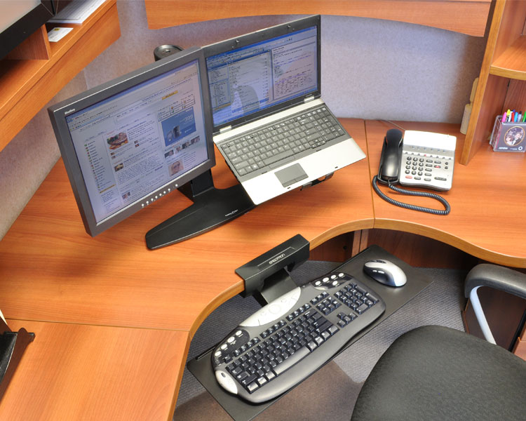 Ergotron Neo-Flex Untertisch Tastaturhalterung Tastaturauszug (97-582-009), Arbeitsplatz Ergotron Neo-Flex Untertisch Tastaturhalterung Tastaturauszug (97-582-009), Arbeitsplatz