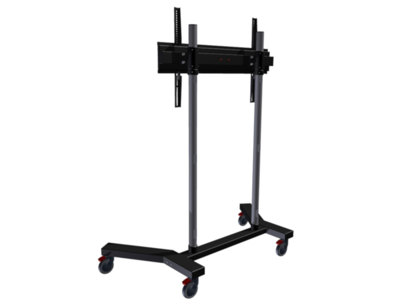 Edbak TR18 mobiler Monitor Ständer höhenverstellbar, 60-95 Zoll Rückenansicht Edbak TR18 mobiler Monitor Ständer höhenverstellbar, 60-95 Zoll Rückenansicht