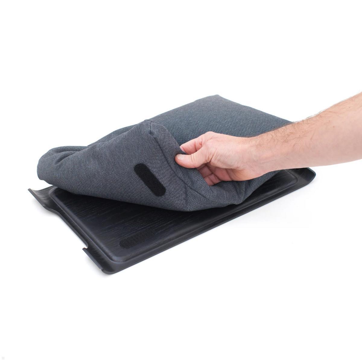 Bosign Laptop Knietablett Mini Laptray Rutschfest, Schwarz, Klettverschluss