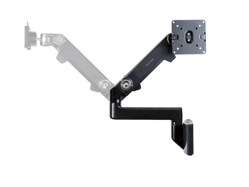 Humanscale M8 Monitor Wandhalterung gerade mit Schwenkarm schwarz schwenkbar