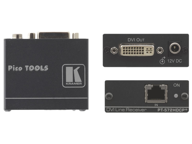 Kramer PT-572HDCP+ Twisted Pair Empfänger für DVI Kramer PT-572HDCP+ Twisted Pair Empfänger für DVI