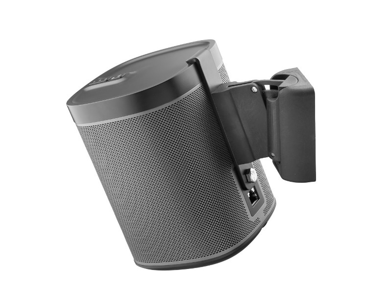 Cavus Lautsprecher Wandhalterung Sonos Play:1 neigbar, schwarz schwenkbar