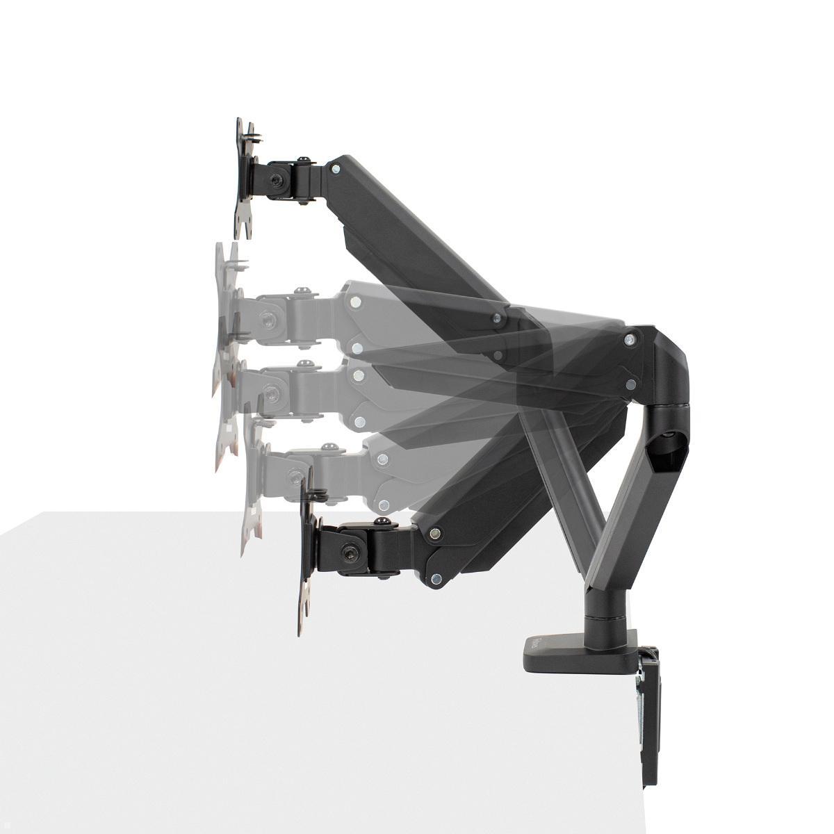 Fellowes Monitorarm Platinum für 2 Monitore nebeneinander, Höhenverstellung