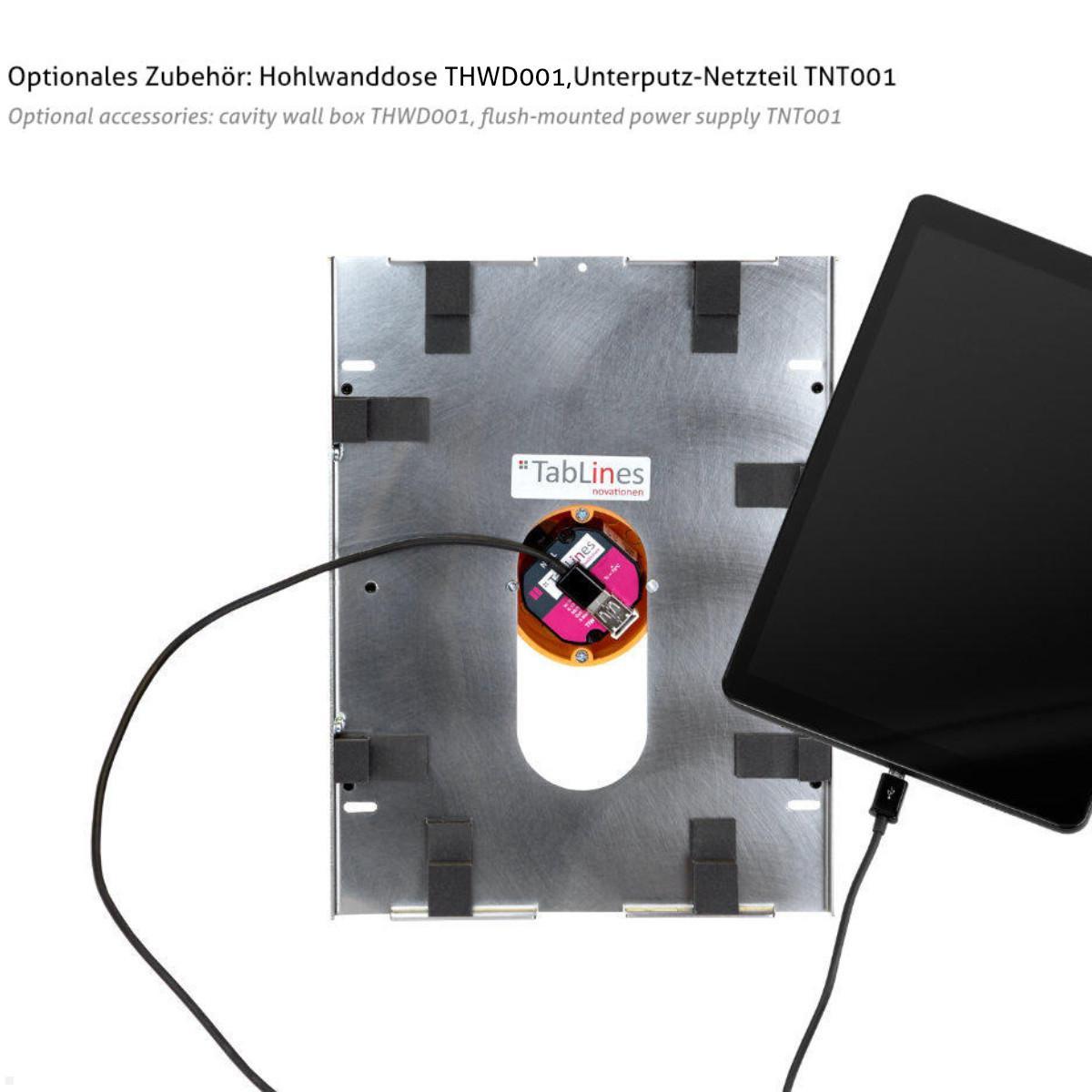 Apple iPad Pro 12.9 Tablethalterung für Wandeinbau, TWE098S, kontinuirliche Stromversorgung Apple iPad Pro 12.9 Tablethalterung für Wandeinbau, TWE098S, kontinuirliche Stromversorgung