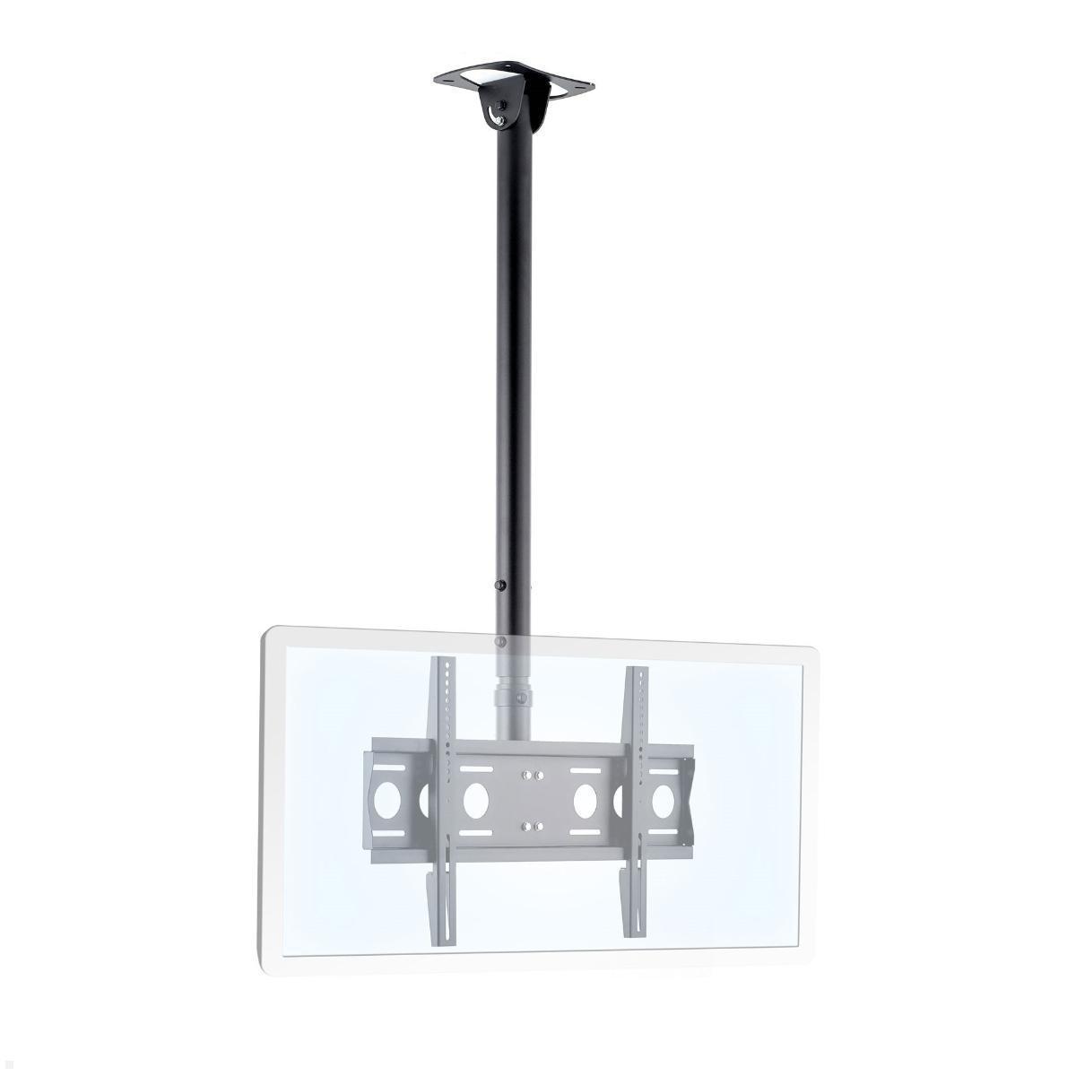 höhenverstellbare Monitor Deckenhalterung 60kg bis 65 Zoll - Edbak CMS21