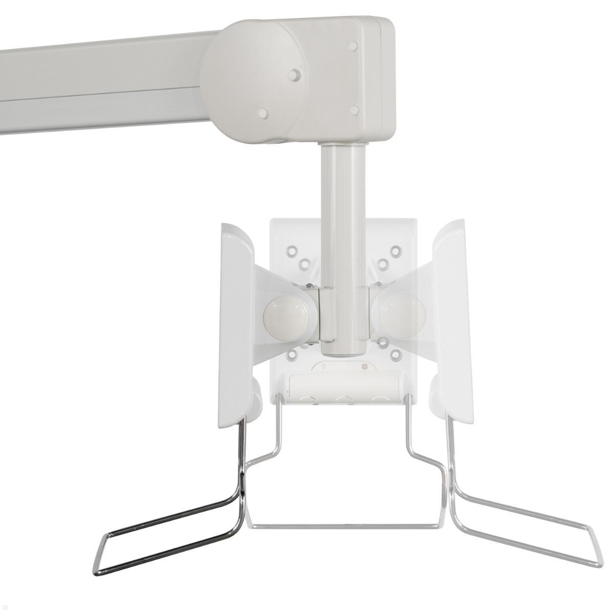 B-Tech BT7594 medizinische Monitor Deckenhalterung bis 28 Zoll, weiß, drehbar