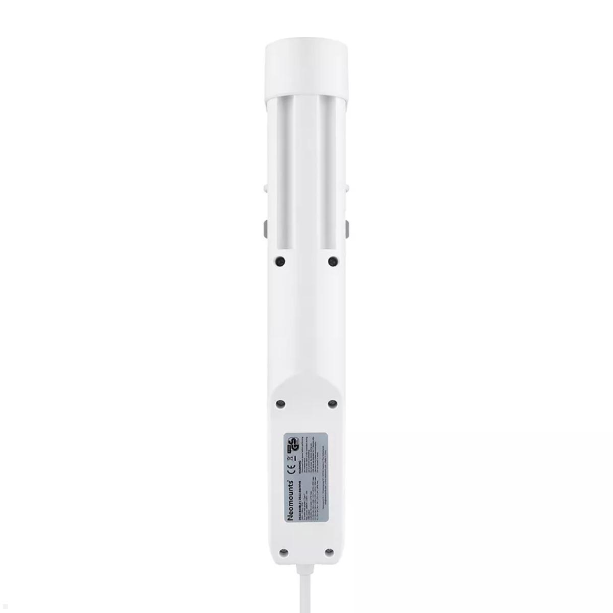 Neomounts DS22-840WH6 Tischsteckdose mit Klemme und USB A/ C, Rückansicht