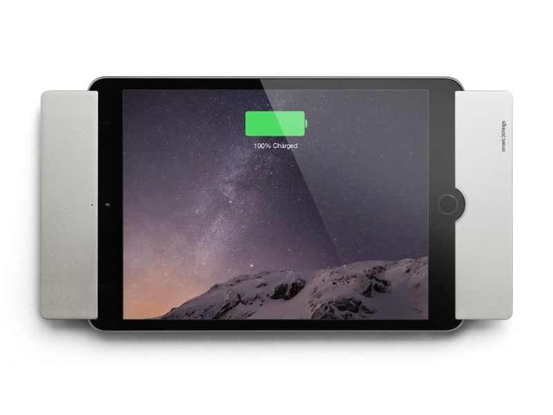 smart things sDock Mini 4 iPad Wandhalterung silber Tablet Querformat