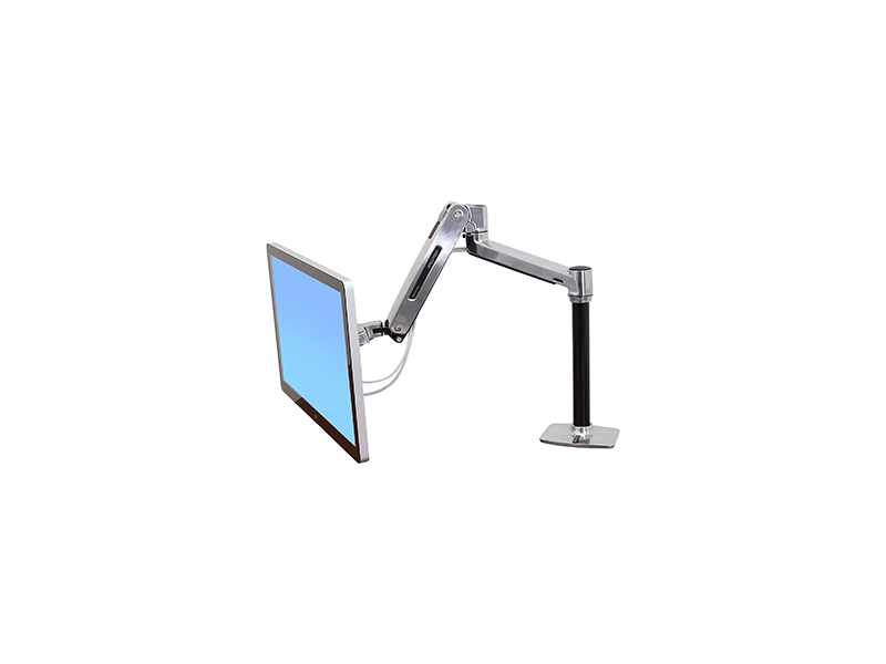 Ergotron LX HD Sitz-Steh Tischhalterung mit Monitorarm (45-384-026)