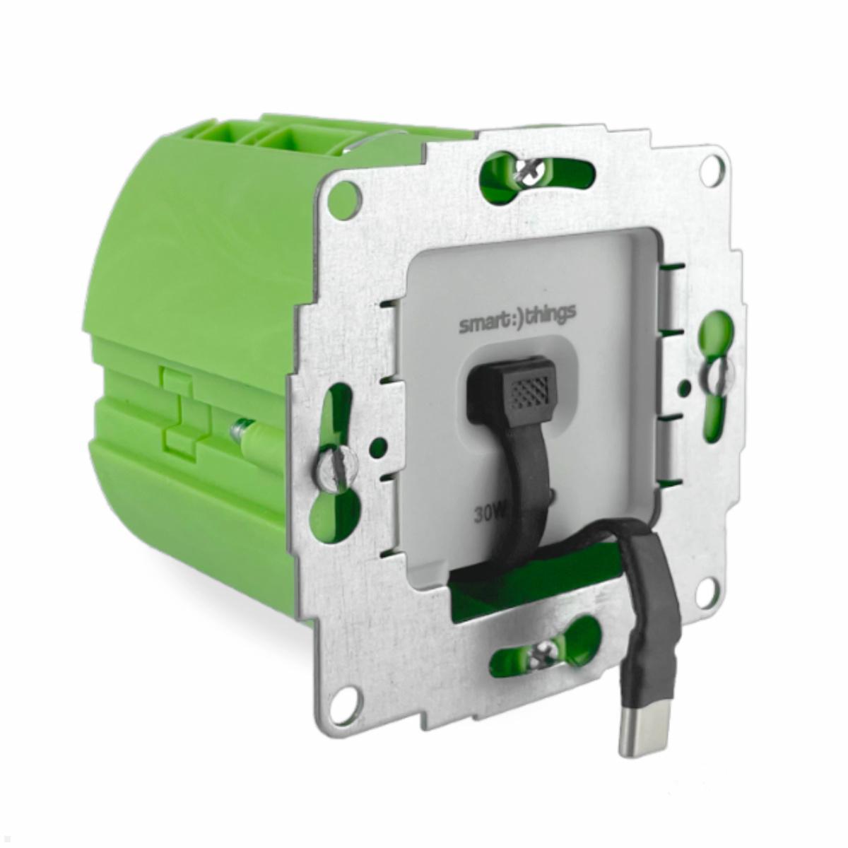 smart Things sCharge 30W Unterputz Netzteil sC30-EU C mit USB-C/C Kabel smart Things sCharge 30W Unterputz Netzteil sC30-EU C mit USB-C/C Kabel