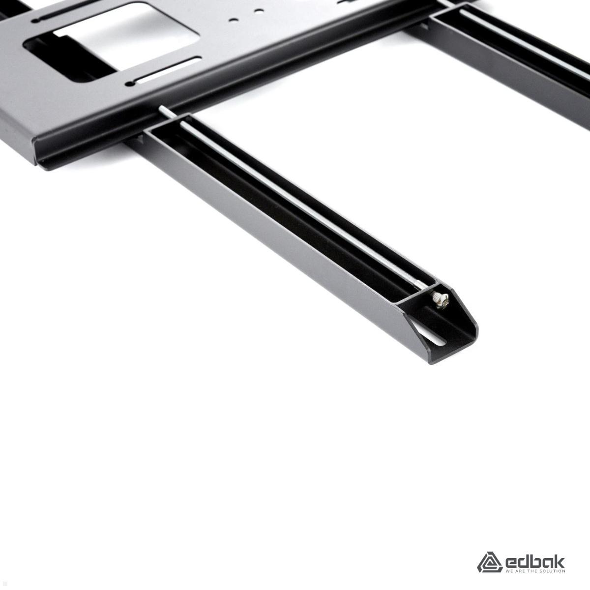 Edbak Monitor Wandhalterung, Hochformat, VESA 400x800, 65 - 86 Zoll, schwarz (TWB3c-B) flache Halterung