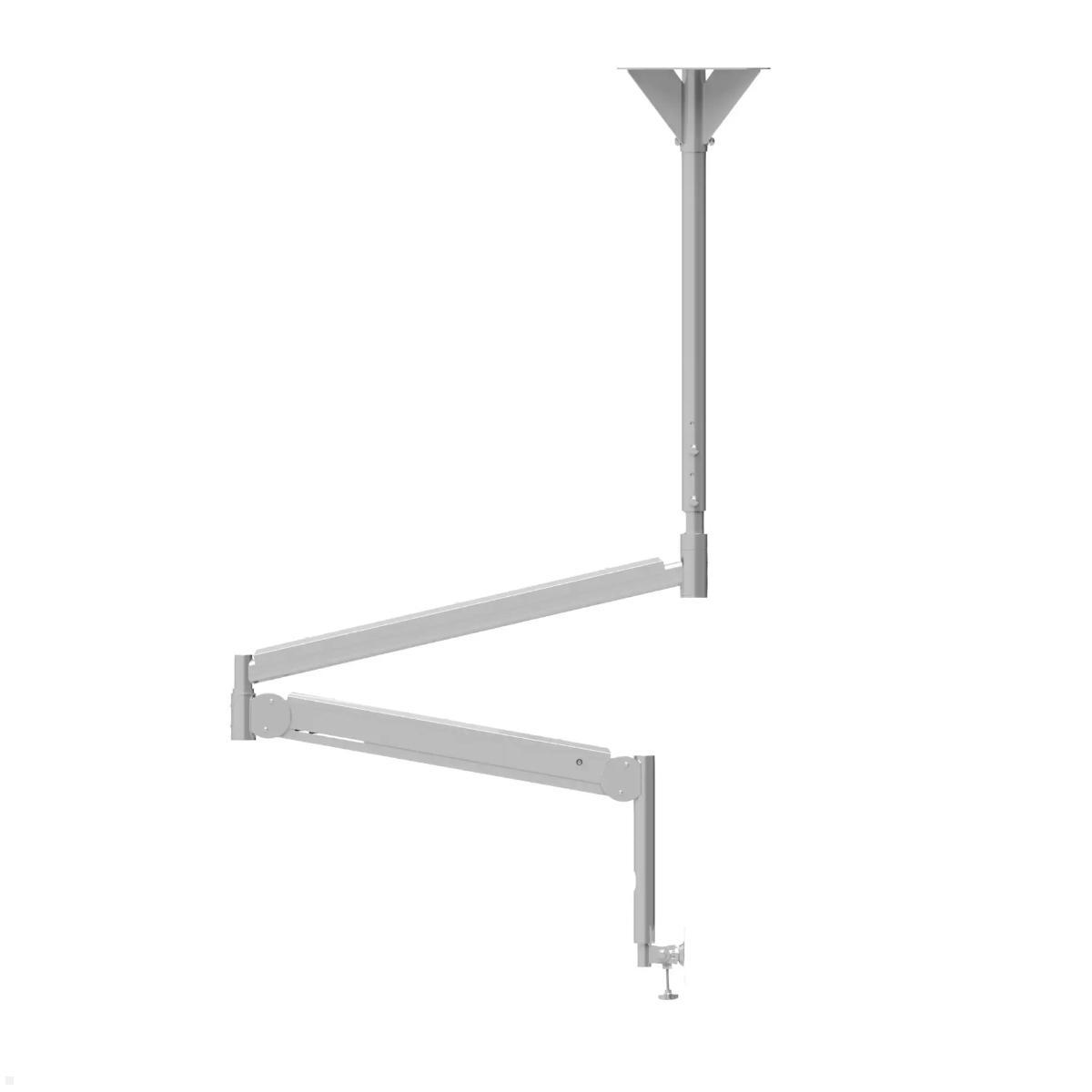 Edbak Praxis Monitor Deckenhalterung mit Schwenkarm, weiß (MSA01w-B), Schwenkarm Ansicht