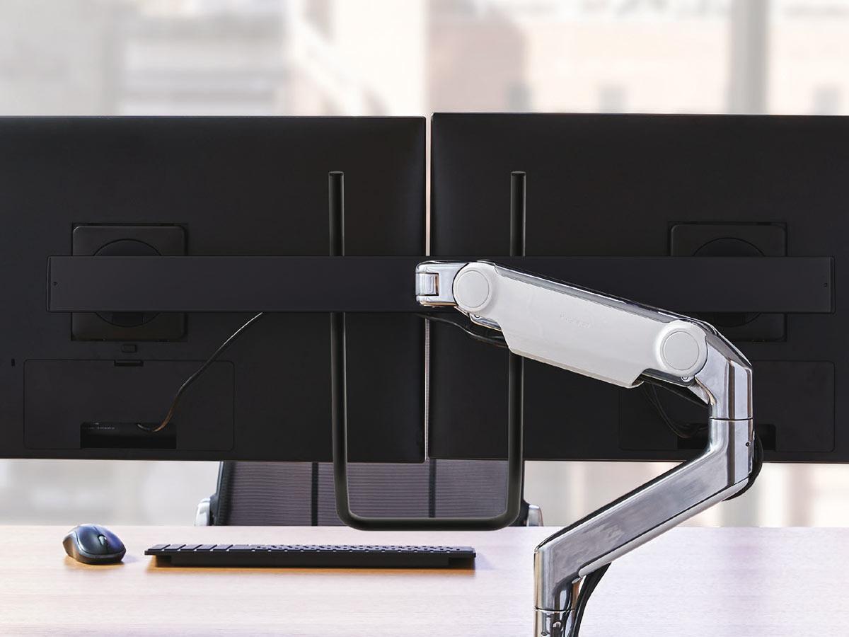 Humanscale M8.1 Dual Monitor Wandhalterung gerade schwarz (M81HMBE2B) Dual Halterung Humanscale M8.1 Dual Monitor Wandhalterung gerade schwarz (M81HMBE2B) Dual Halterung