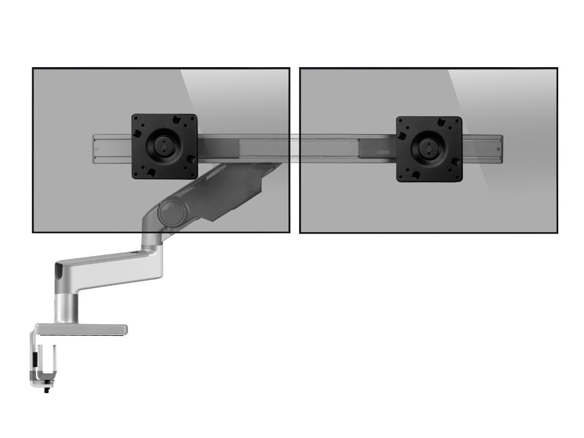 Humanscale M8.1 Dual Monitorhalter für USM Tische, silber