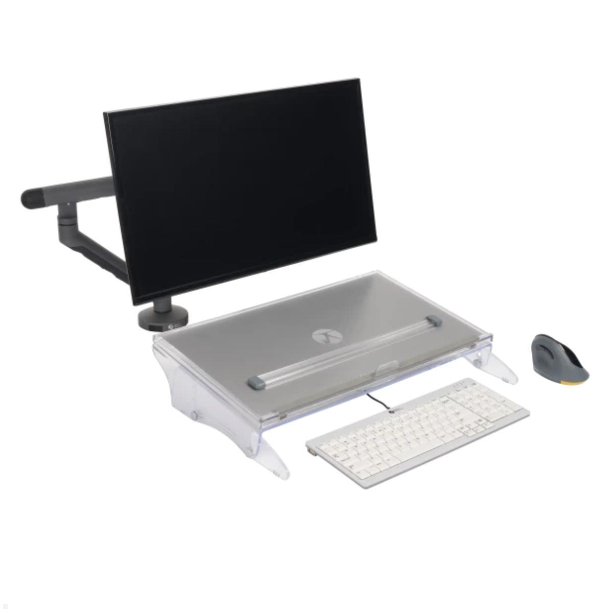 BakkerElkhuizen FlexDesk 640 Dokumentenhalter mit Lupenlineal (BNEFDESK640CR), Anwendung
