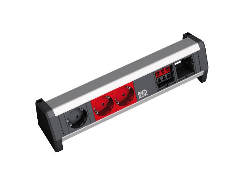 Bachmann DESK 1 2x Custom Modul 3x Steckdose 902.012 Bachmann DESK 1 2x Custom Modul 3x Steckdose 902.012