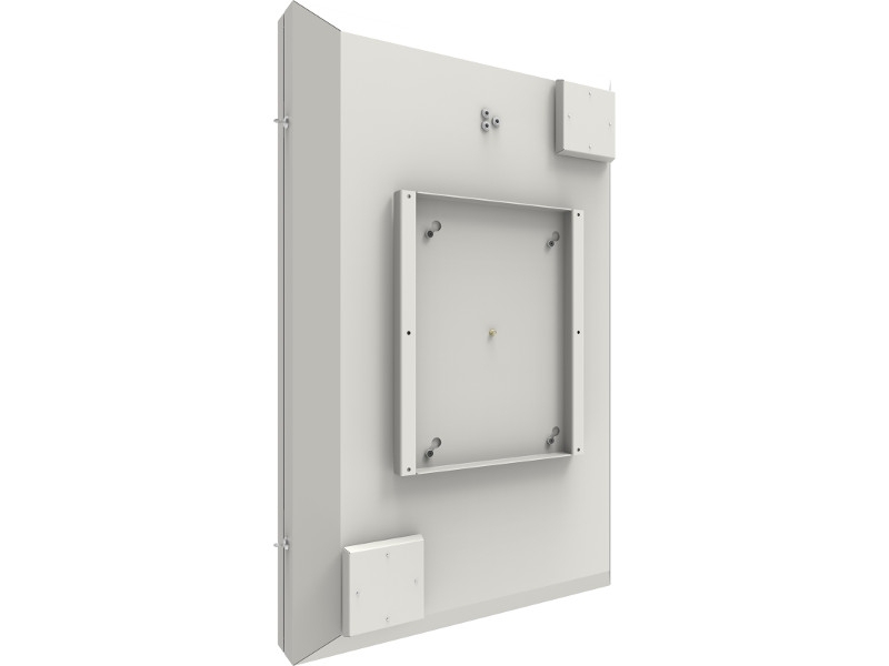 SmartMetals Outdoor Gehäuse Wandhalter für Display 47 Zoll Hochformat back