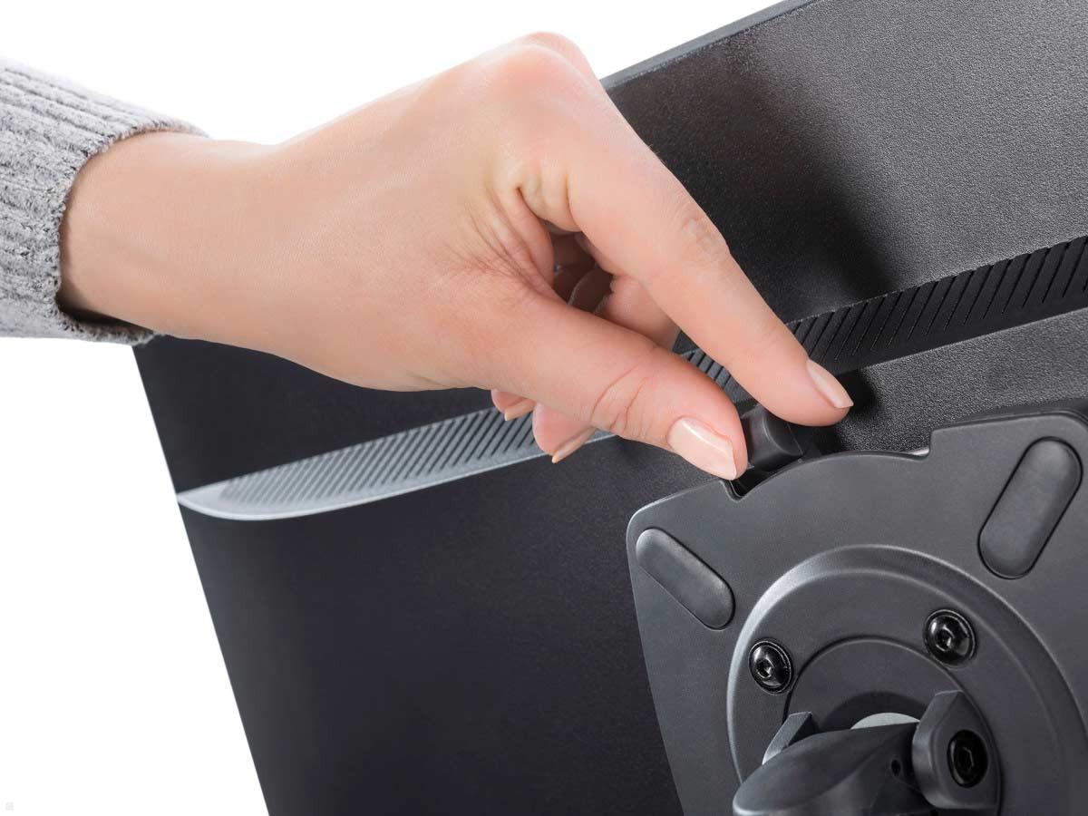 Novus Clu Duo Monitorhalterung mit Laptop Ablage 990+4518+000 Quick Release Novus Clu Duo Monitorhalterung mit Laptop Ablage 990+4518+000 Quick Release