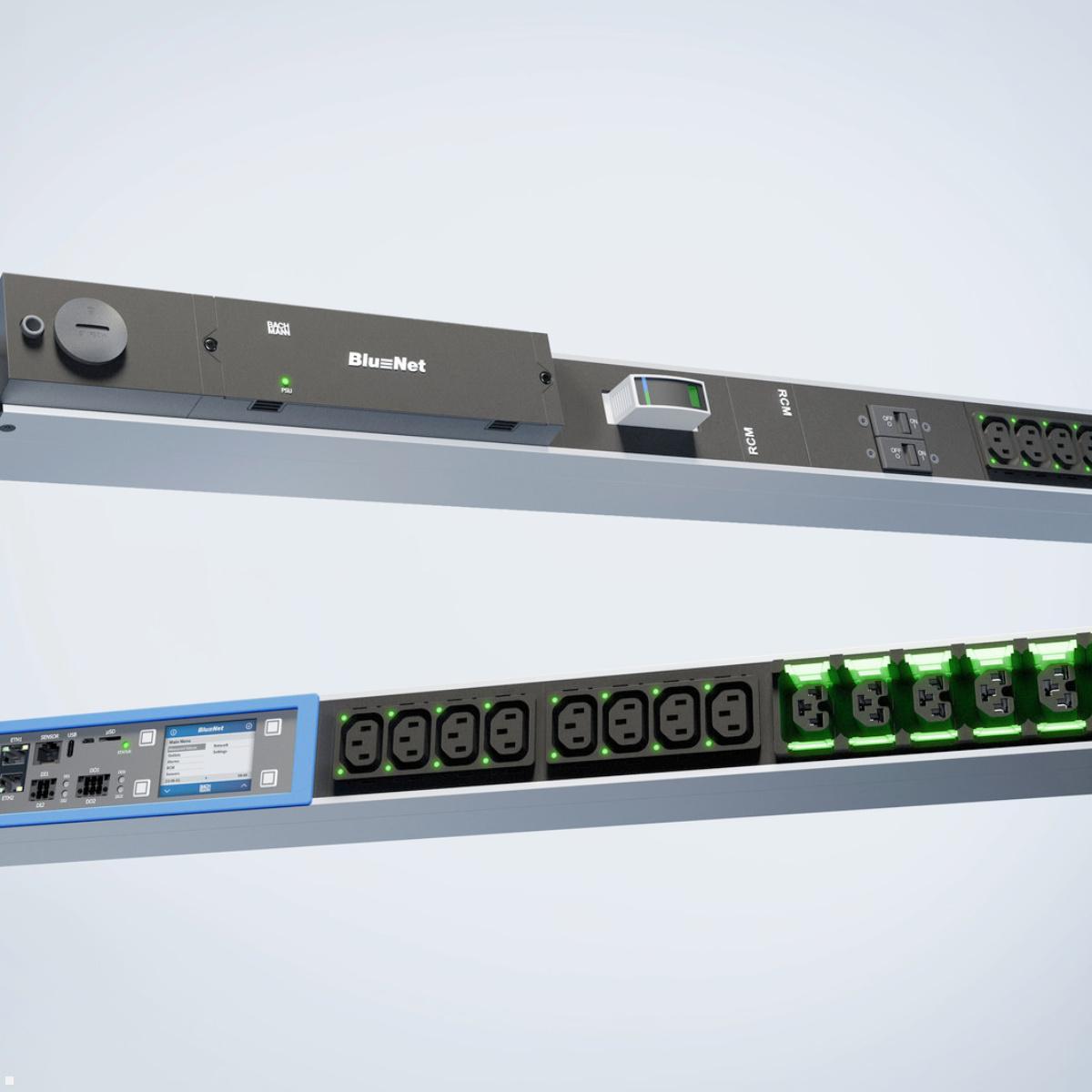 Bachmann BN PRO Metered + – 24xC13 / 18xCombo, 3,0m CEE 16A/5p (BM0024751), SNMP Monitoring