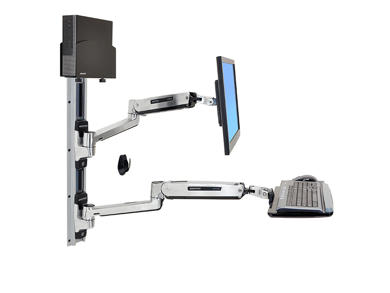 Ergotron LX Steh-Sitz Wandmontagesystem, schwarz (45-359-026) Ergotron LX Steh-Sitz Wandmontagesystem, schwarz (45-359-026)