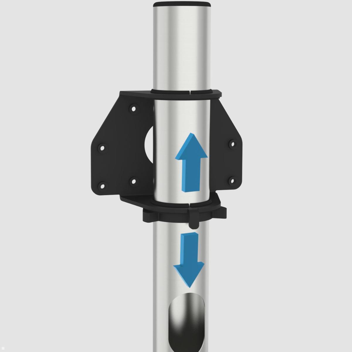 Cavus SPHERE100S44 TV Ständer rund 32 - 65 Zoll Säule 1000 mm, Edelstahl höhenverstellbar Cavus SPHERE100S44 TV Ständer rund 32 - 65 Zoll Säule 1000 mm, Edelstahl höhenverstellbar