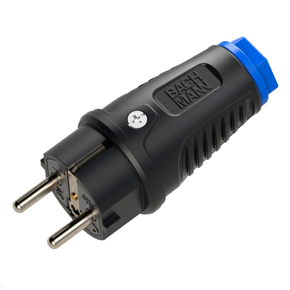 Bachmann Schutzkontaktstecker CEE7/7, Vollgummi (BM0017344) Bachmann Schutzkontaktstecker CEE7/7, Vollgummi (BM0017344)