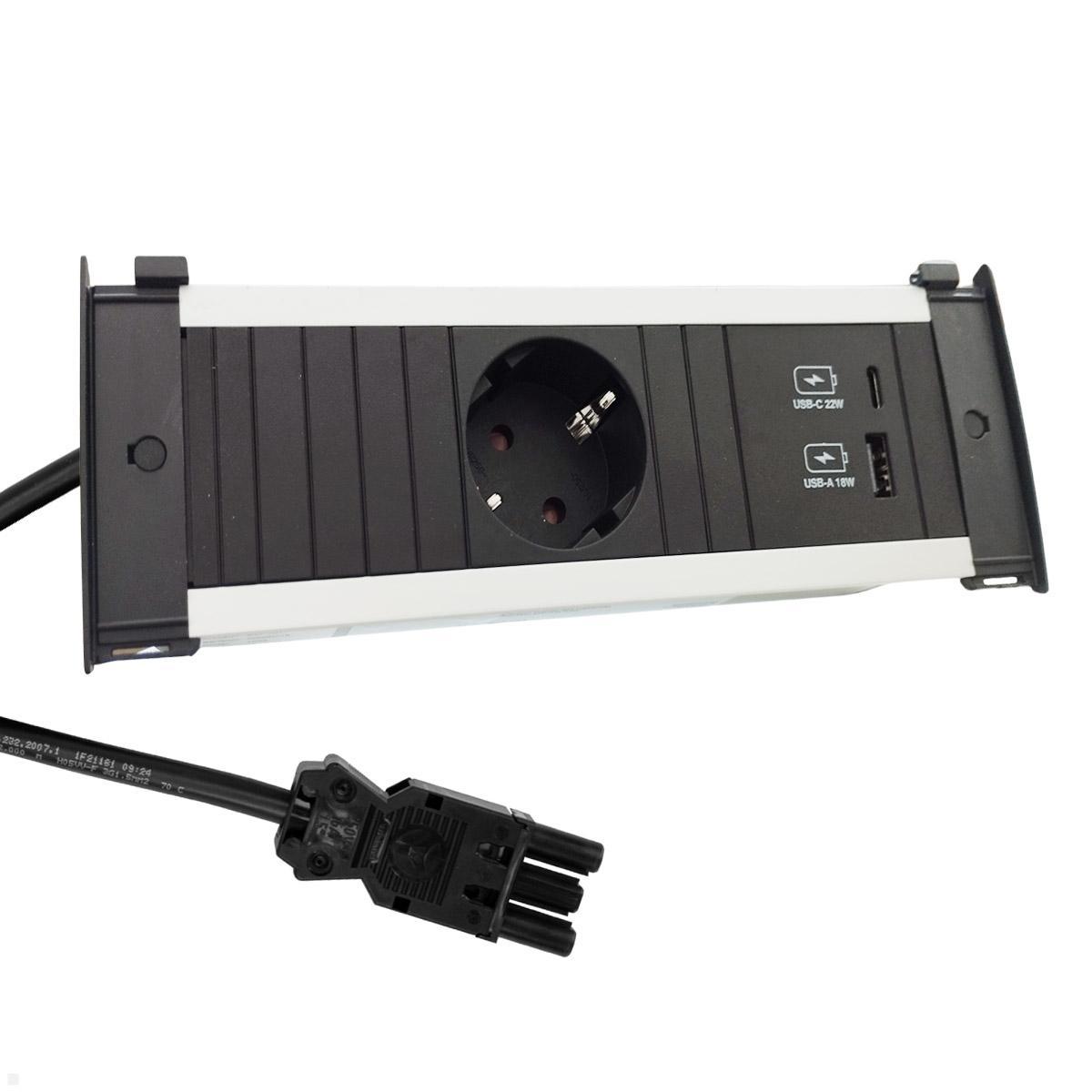 Bachmann KAPSA S 1x Steckdose 1x USB-Charger A/C (927.701) Bachmann KAPSA S 1x Steckdose 1x USB-Charger A/C (927.701)