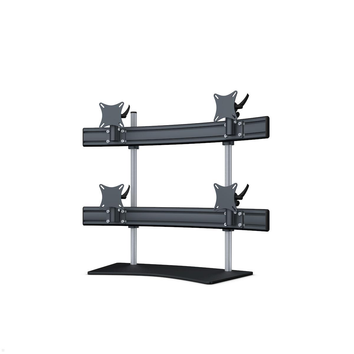 MonLines MTH298B Para 2+2 Monitor Tischhalter Standfuß bis 32 Zoll, schwarz MonLines MTH298B Para 2+2 Monitor Tischhalter Standfuß bis 32 Zoll, schwarz