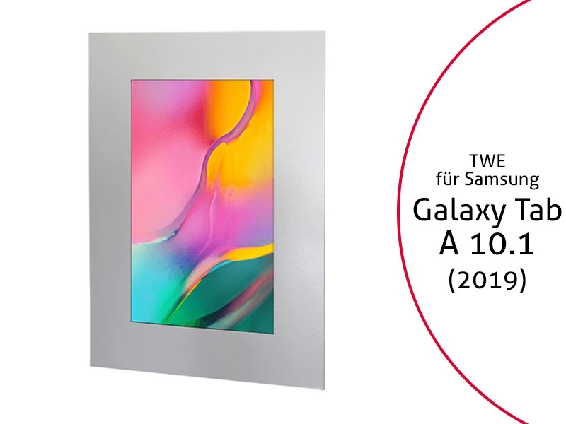 TabLines TWE079S Tablet Wandeinbau für Samsung Galaxy Tab A 10.1 (2019), silber TabLines TWE079S Tablet Wandeinbau für Samsung Galaxy Tab A 10.1 (2019), silber