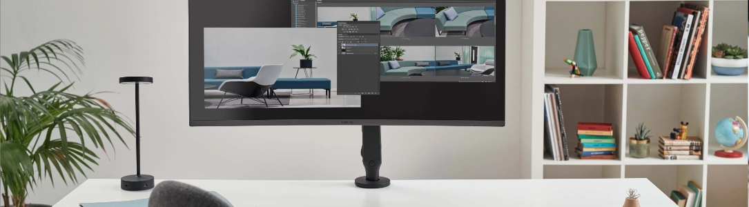 Tischhalterung für 10-36 Zoll Bildschirme, Monitorhalterung Tischhalterung für 10-36 Zoll Bildschirme, Monitorhalterung