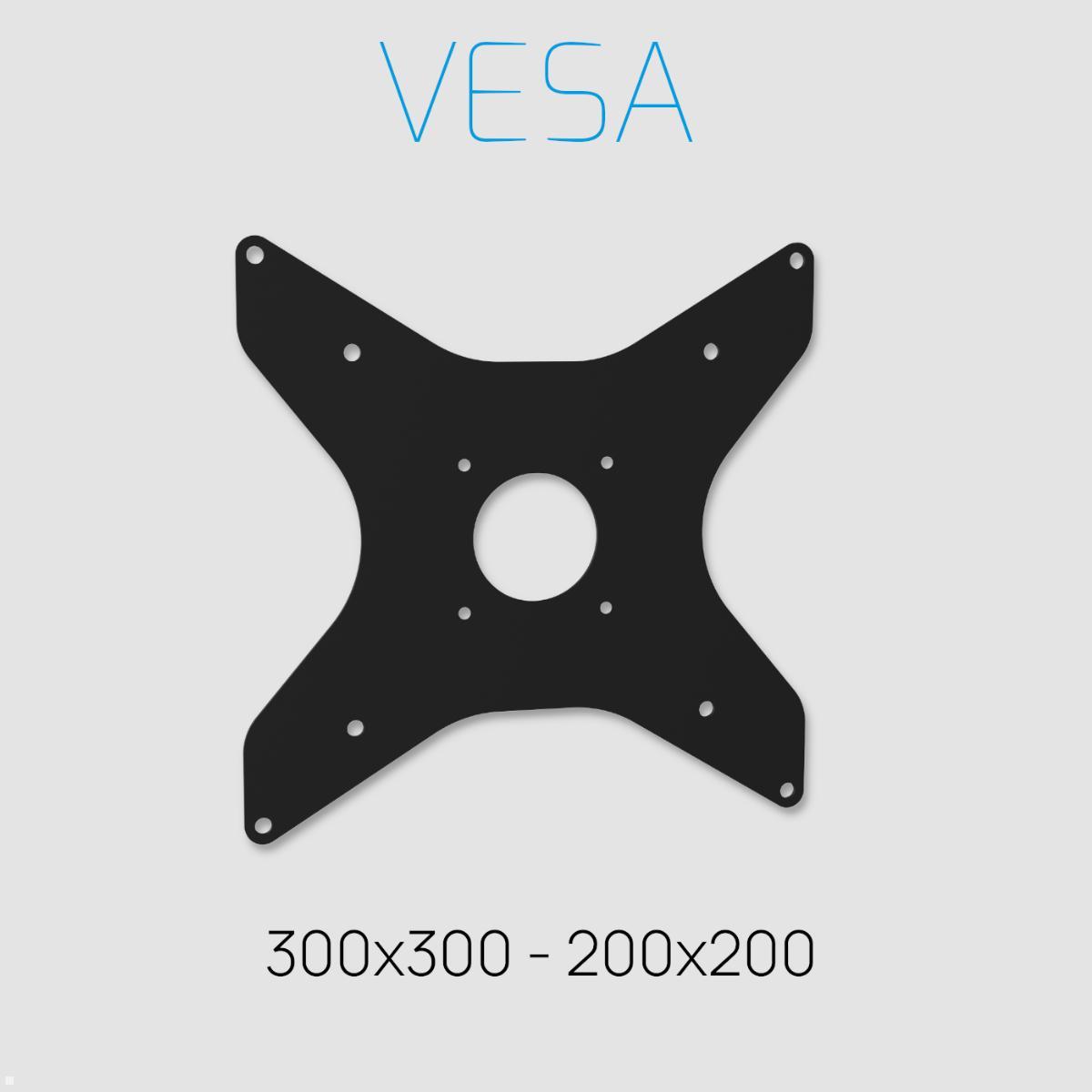 Cavus EDGE100B33 TV Bodenständer 1000 mm Säule VESA 300x300, schwarz VESA Platte Cavus EDGE100B33 TV Bodenständer 1000 mm Säule VESA 300x300, schwarz VESA Platte