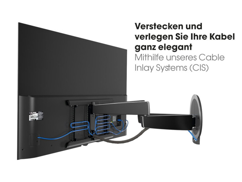 Vogels MotionMount NEXT 7356 elektrisch schwenkbare TV Wandhalterung OLED integriertes Kabelmanagement